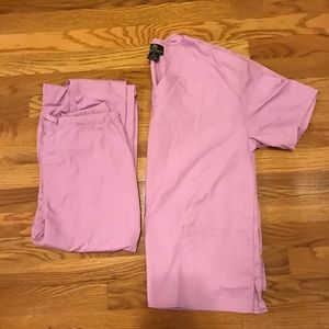 Natural Uniforms Pink Scrub Set